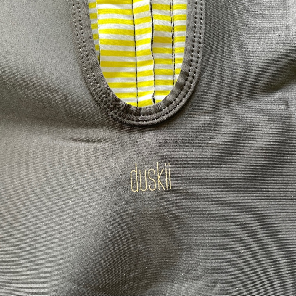 Duskii Neoprene Scoop Back Zip Front One Piece Swimsuit Women’s Large - Picture 2 of 10